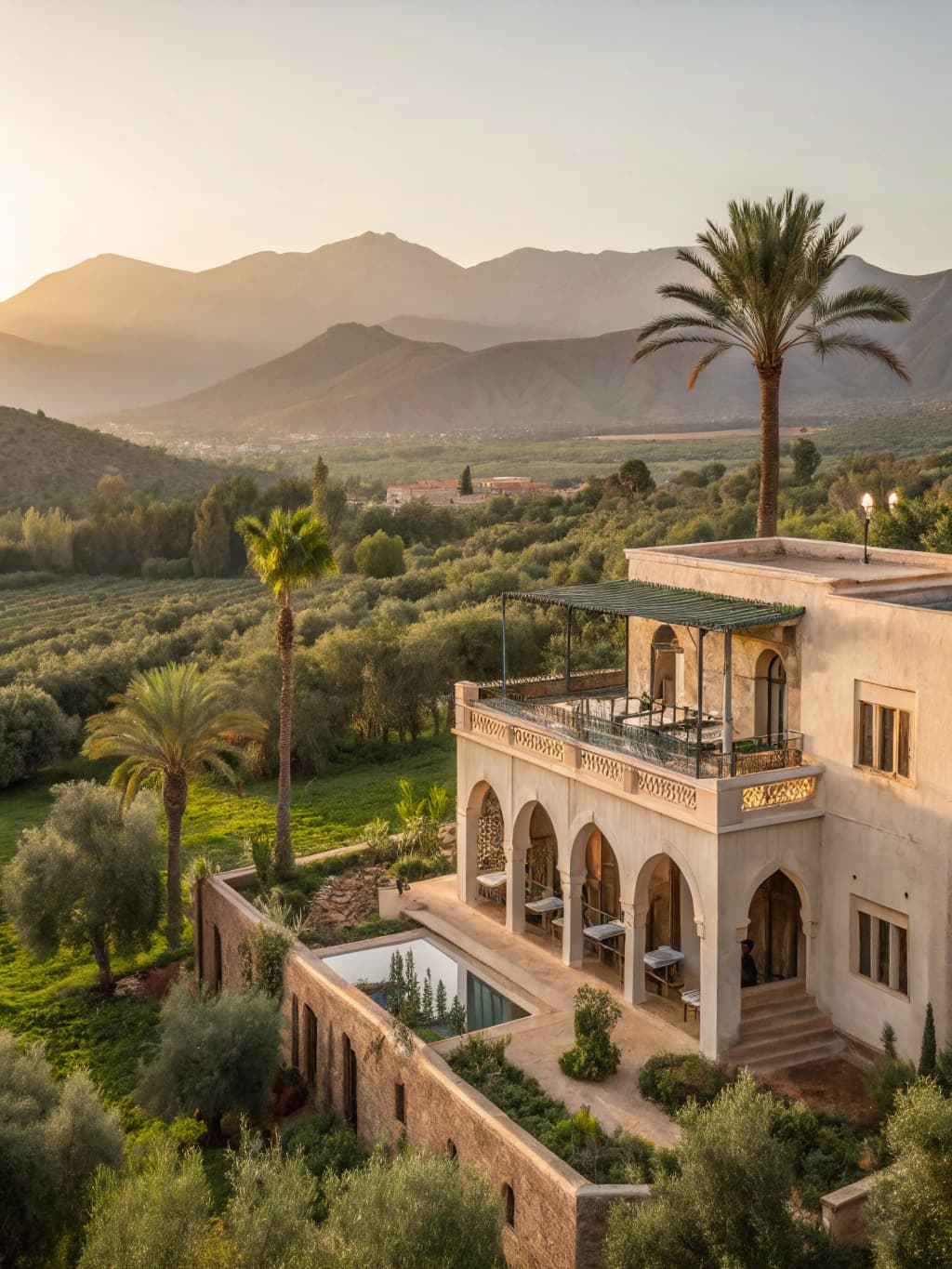 villa de luxe à louer Ourika